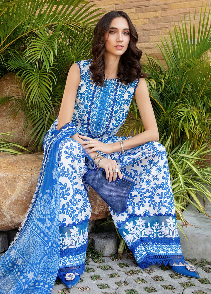 M Prints by Maria B Embroidered Suits Unstitched 3 Piece MB25MP 4B - Summer Collection