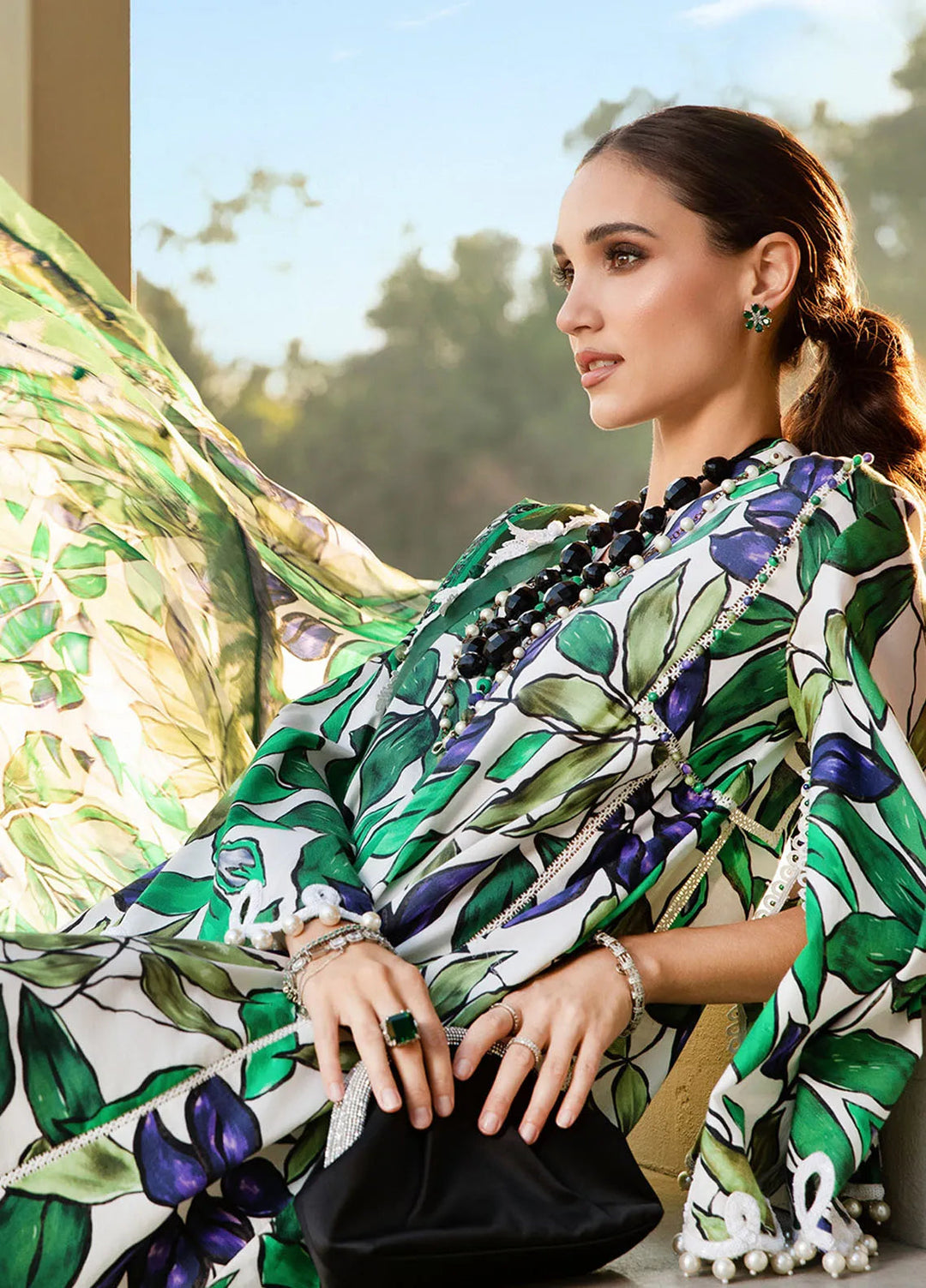 M Prints by Maria B Embroidered Suits Unstitched 3 Piece MB25MP 5A - Summer Collection