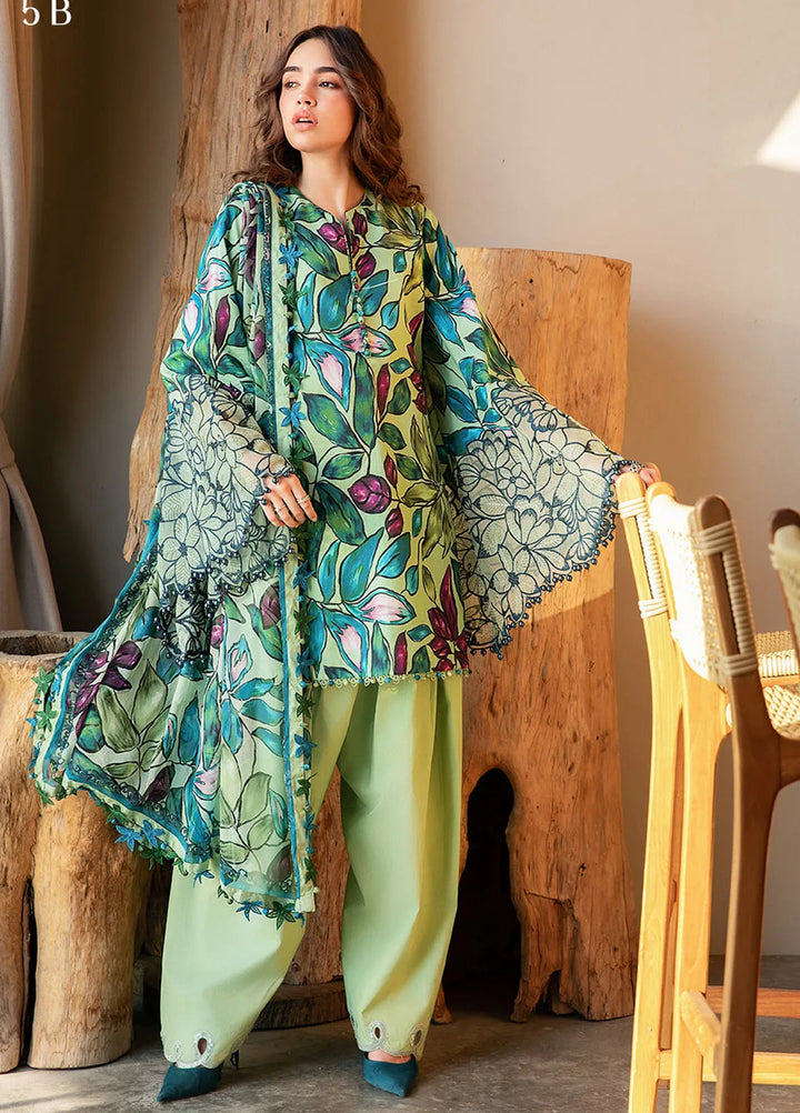 M Prints by Maria B Embroidered Suits Unstitched 3 Piece MB25MP 5B - Summer Collection