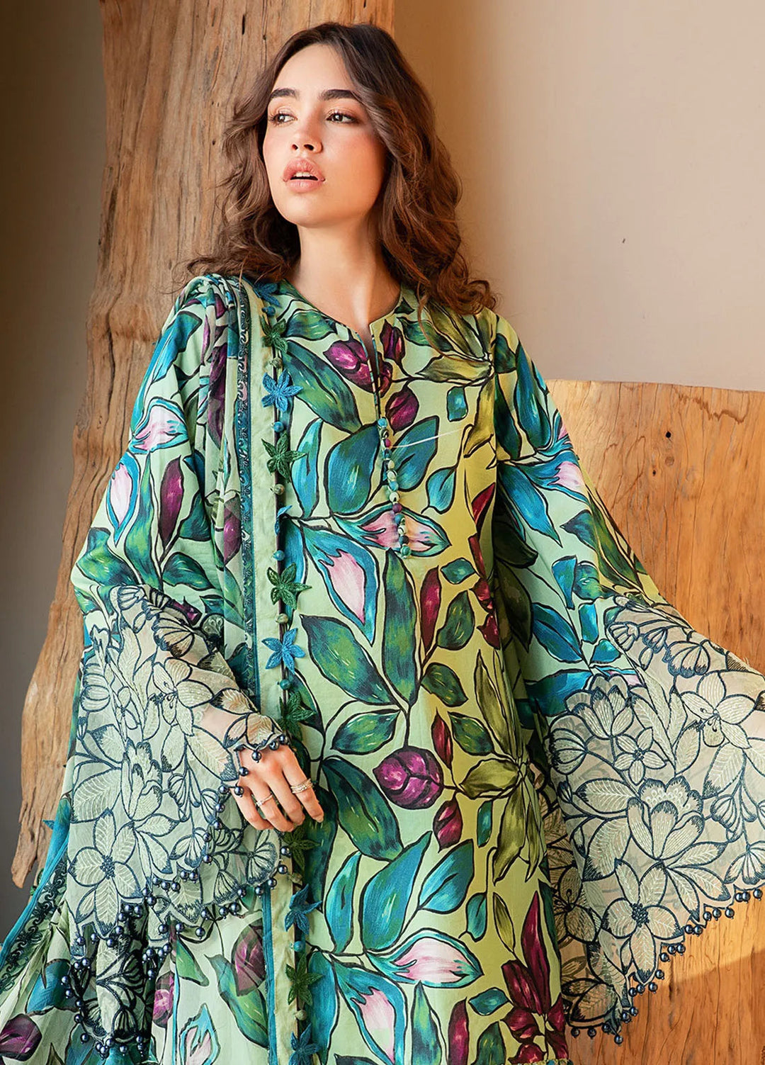 M Prints by Maria B Embroidered Suits Unstitched 3 Piece MB25MP 5B - Summer Collection