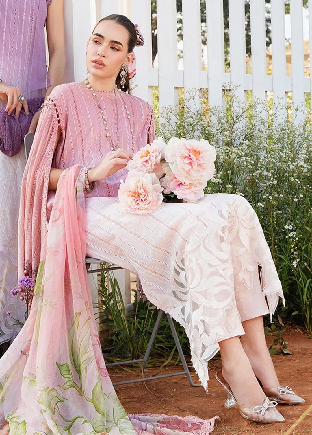 M Prints by Maria B Embroidered Suits Unstitched 3 Piece MB25MP 6A - Summer Collection