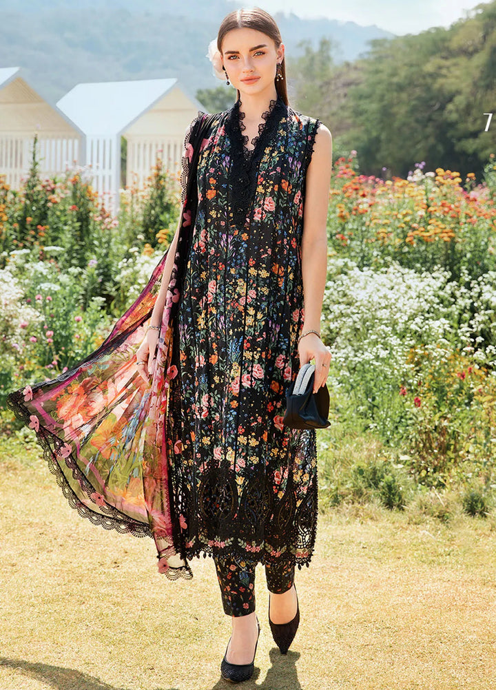 M Prints by Maria B Embroidered Suits Unstitched 3 Piece MB25MP 7B - Summer Collection