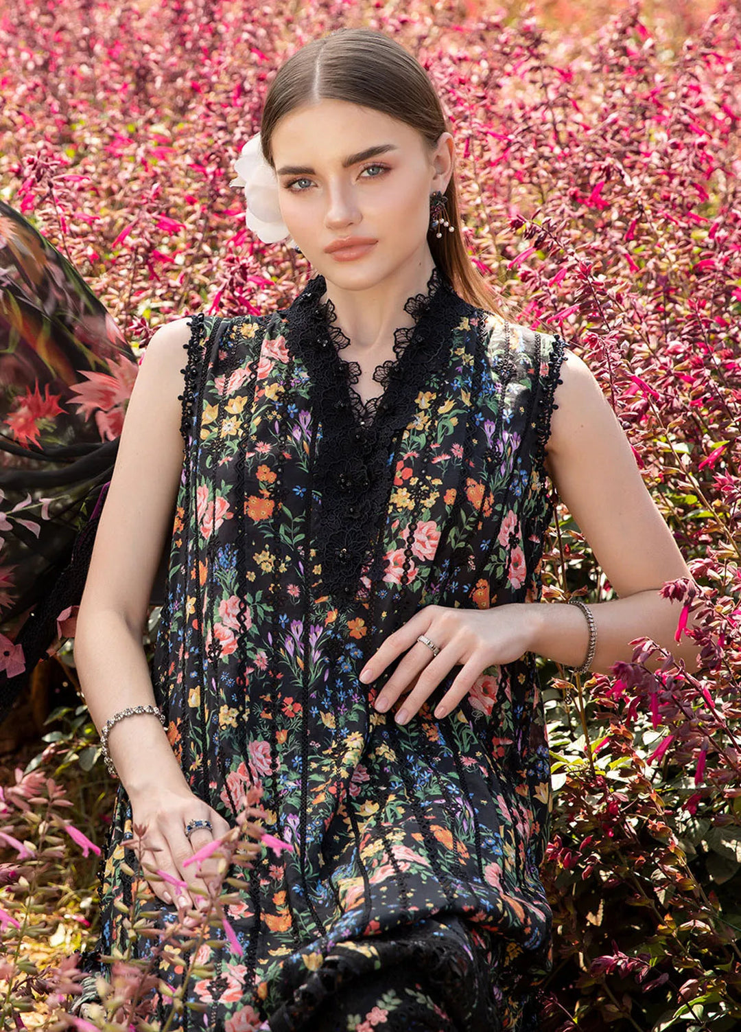 M Prints by Maria B Embroidered Suits Unstitched 3 Piece MB25MP 7B - Summer Collection