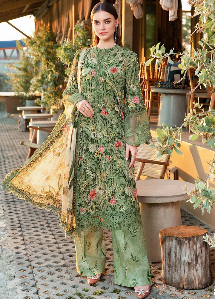 M Prints by Maria B Embroidered Suits Unstitched 3 Piece MB25MP 8B - Summer Collection