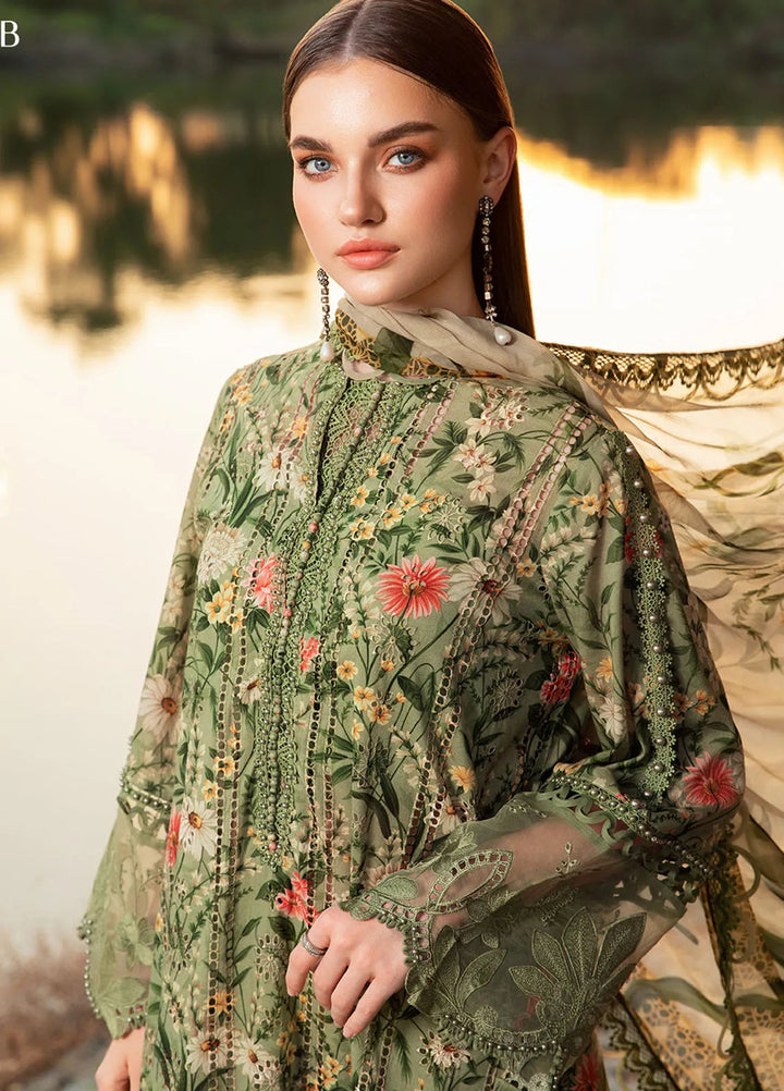 M Prints by Maria B Embroidered Suits Unstitched 3 Piece MB25MP 8B - Summer Collection