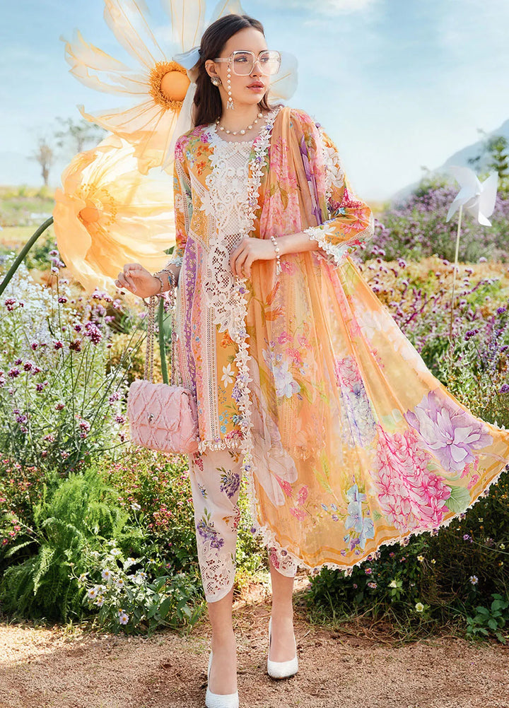 M Prints by Maria B Embroidered Suits Unstitched 3 Piece MB25MP 9A - Summer Collection