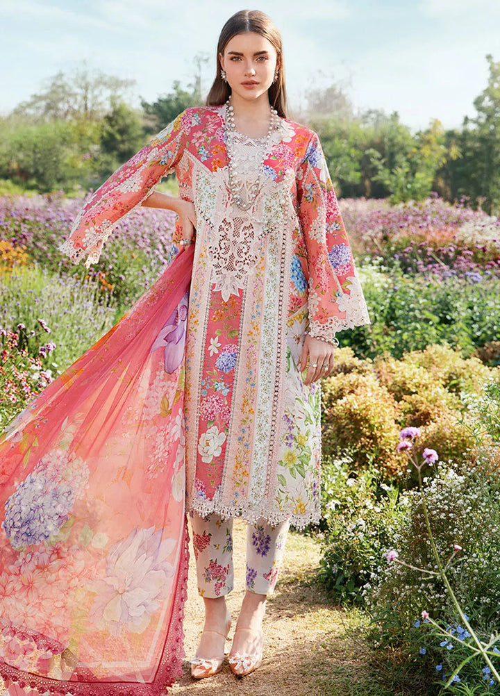 M Prints by Maria B Embroidered Suits Unstitched 3 Piece MB25MP 9B - Summer Collection