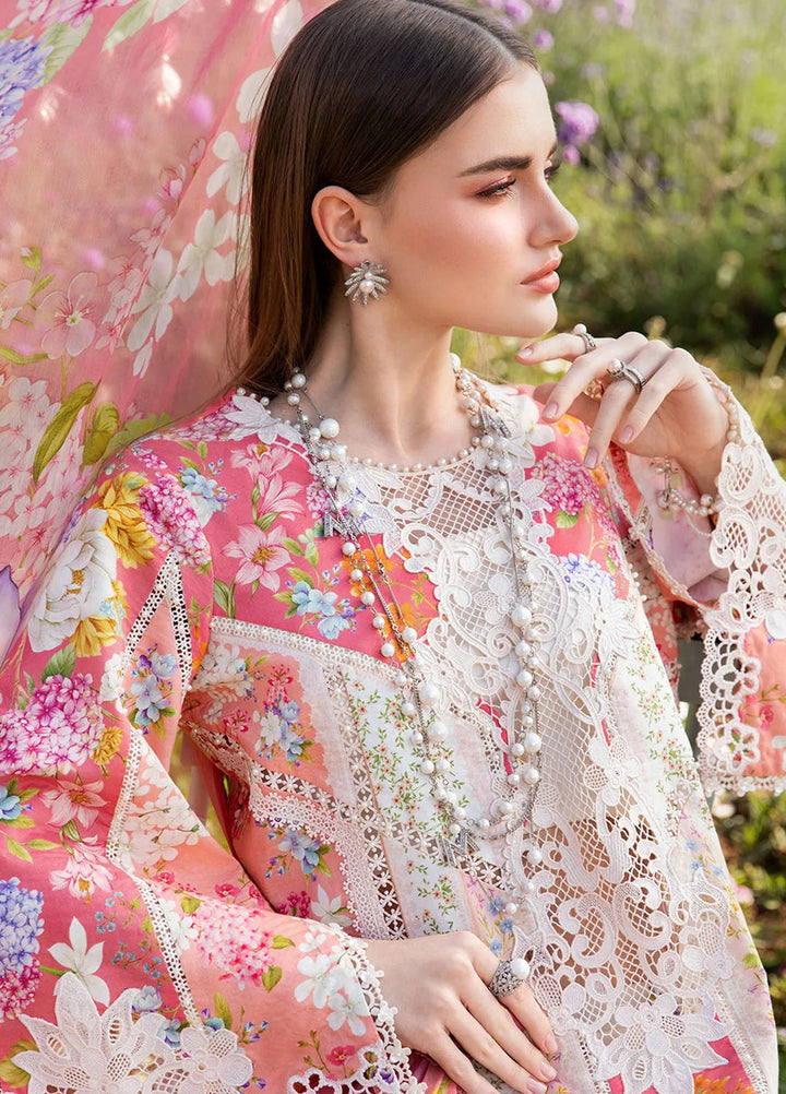 M Prints by Maria B Embroidered Suits Unstitched 3 Piece MB25MP 9B - Summer Collection
