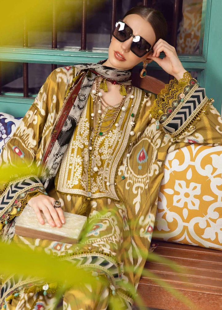 M Prints By Maria B Embroidered Cambric Suits Unstitched 3 Piece MB23MPFE 4A - Winter Collection