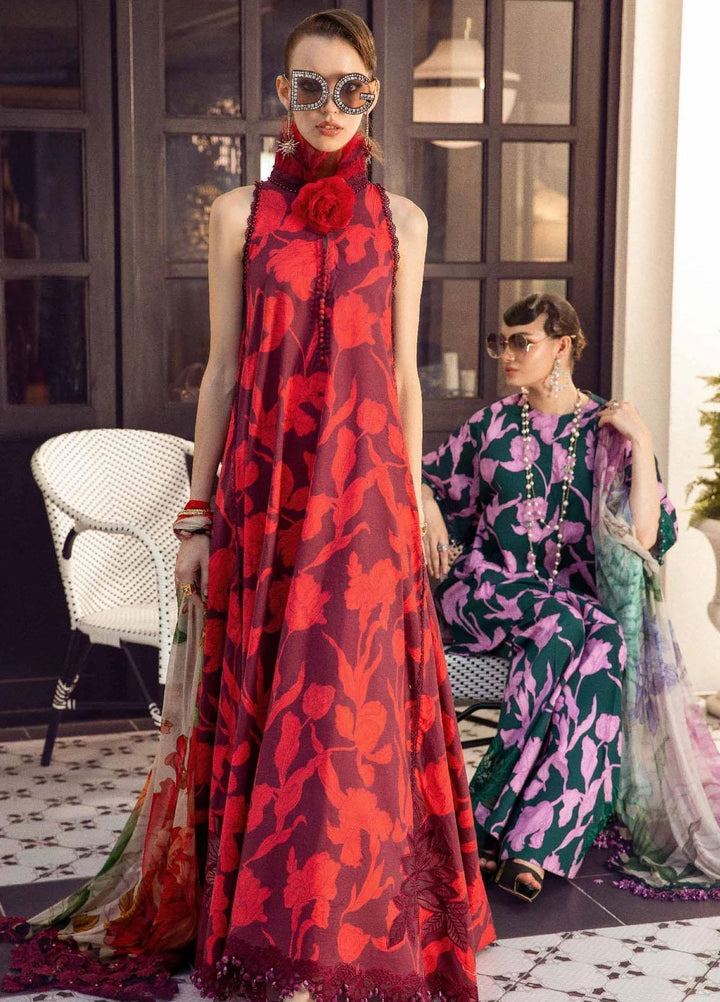 M Prints By Maria B Embroidered Cambric Suits Unstitched 3 Piece MB23MPFE 5A - Winter Collection