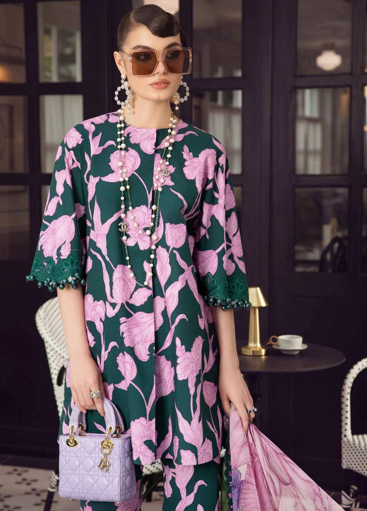 M Prints By Maria B Embroidered Cambric Suits Unstitched 3 Piece MB23MPFE 5B - Winter Collection