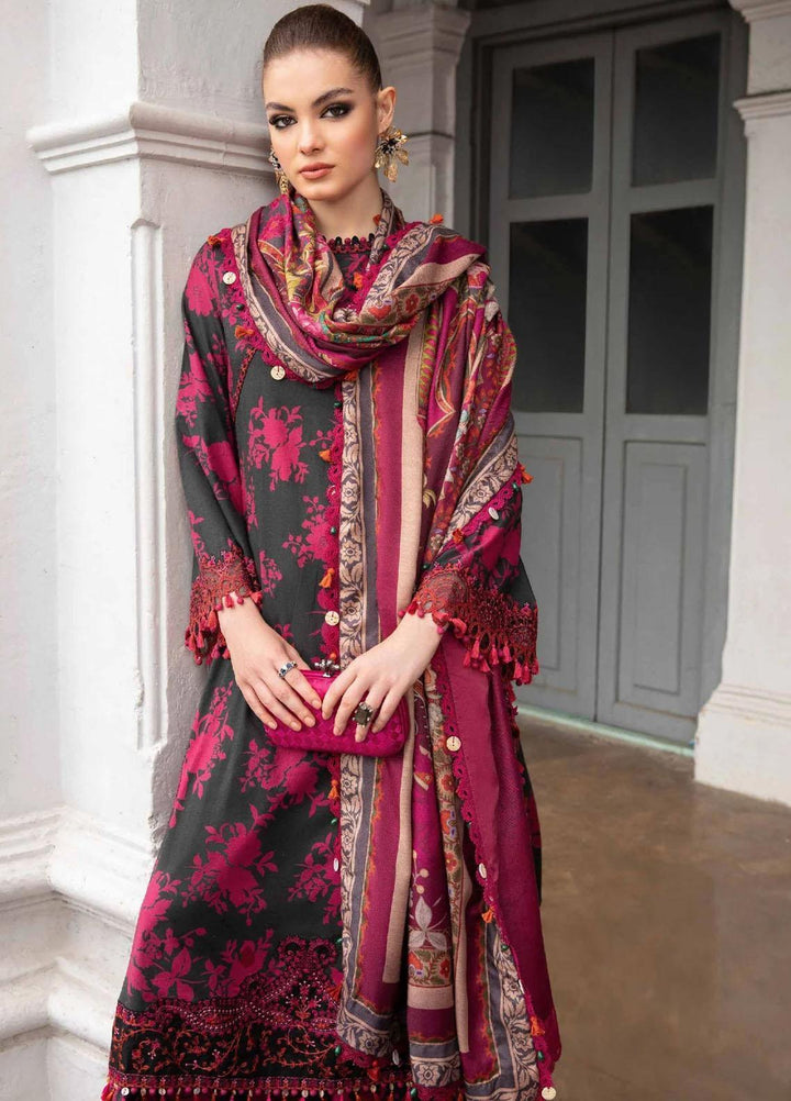 M Prints By Maria B Embroidered Linen Suits Unstitched 3 Piece MB23MPFE 9B - Winter Collection