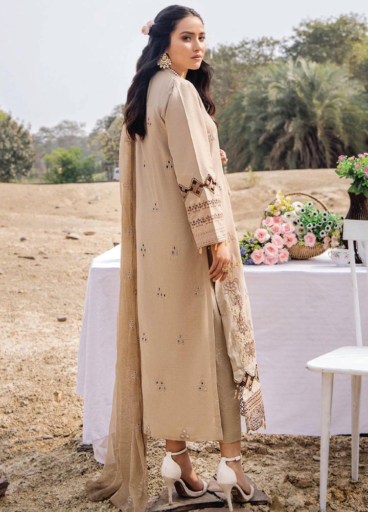 Maah Rukh By Humdum Embroidered Lawn Suits Unstitched 3 Piece HD23MR D-02 - Summer Collection