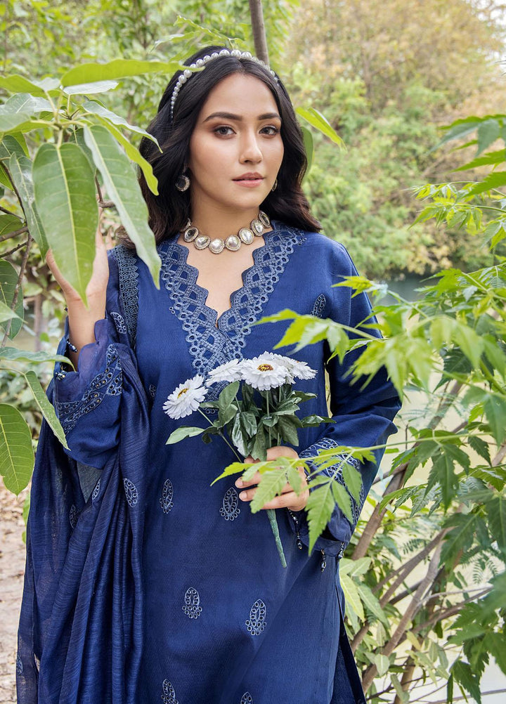 Maah Rukh By Humdum Embroidered Lawn Suits Unstitched 3 Piece HD23MR D-06 - Summer Collection