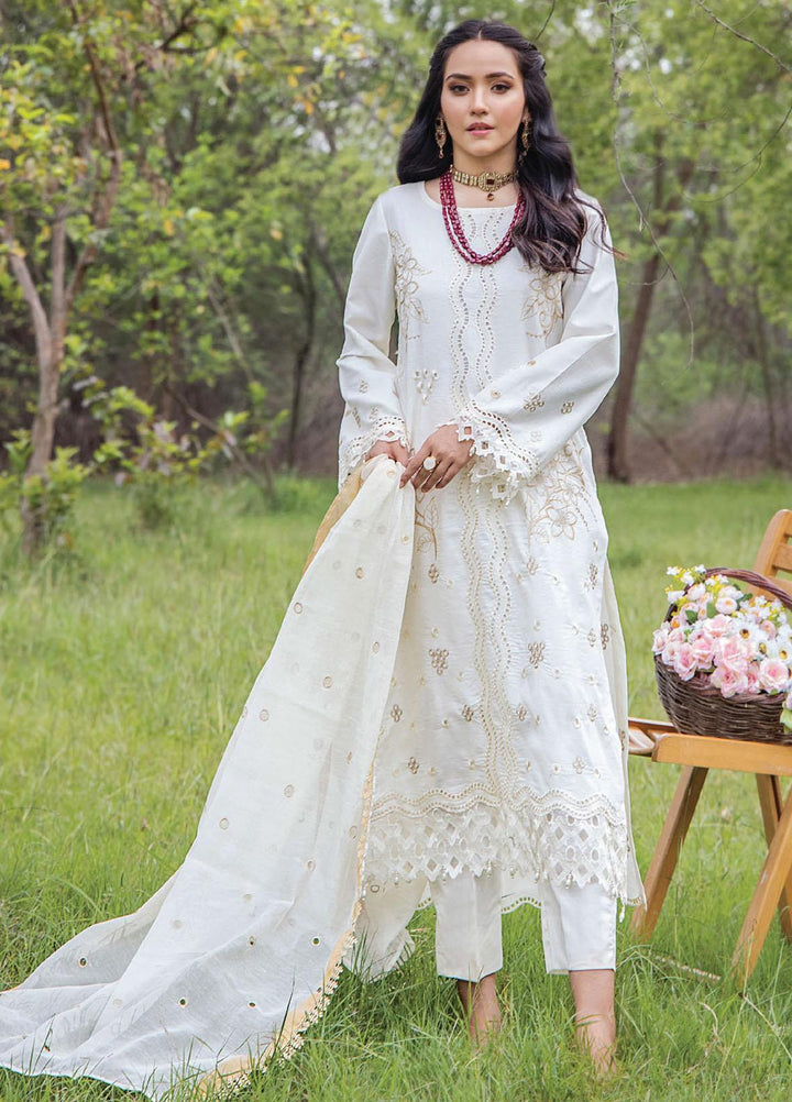 Maah Rukh By Humdum Embroidered Lawn Suits Unstitched 3 Piece HD23MR D-07 - Summer Collection
