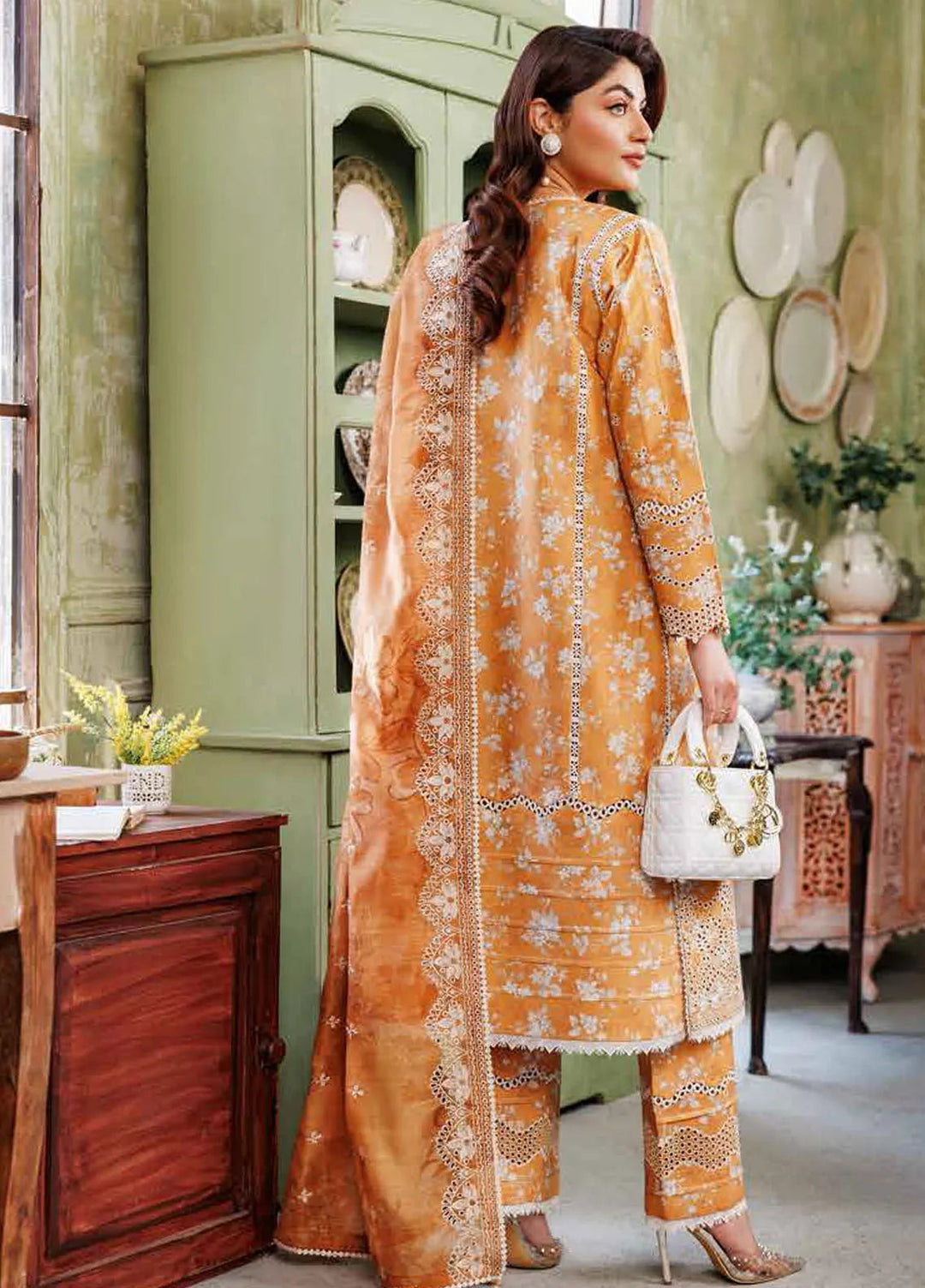Maahi By Alizeh Fashion Chikankari Lawn Suit Unstitched 3 Piece AFB24M2 D-04 Sung - Summer Collection