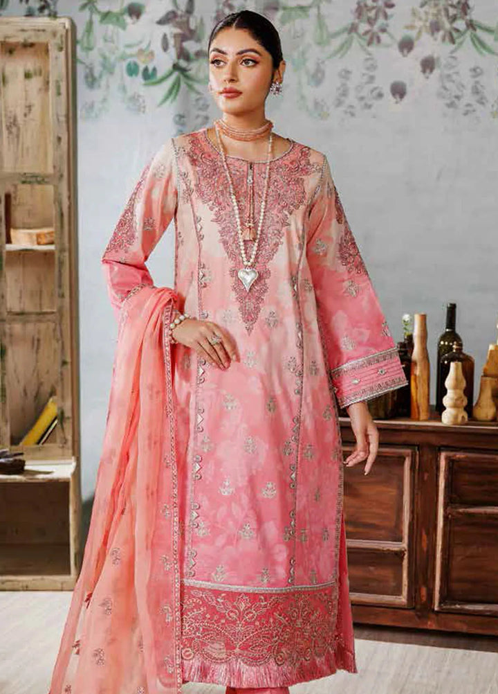 Maahi By Alizeh Fashion Embroidered Lawn Suit Unstitched 3 Piece AFB24M2 D-01 Mala - Summer Collection