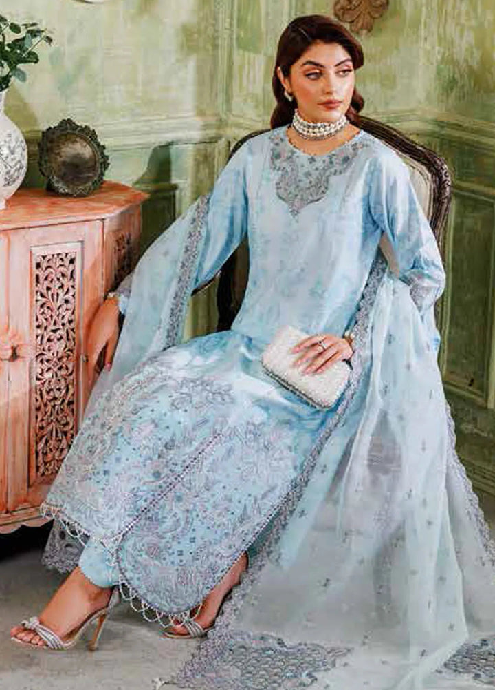 Maahi By Alizeh Fashion Embroidered Lawn Suit Unstitched 3 Piece AFB24M2 D-03 Zara - Summer Collection