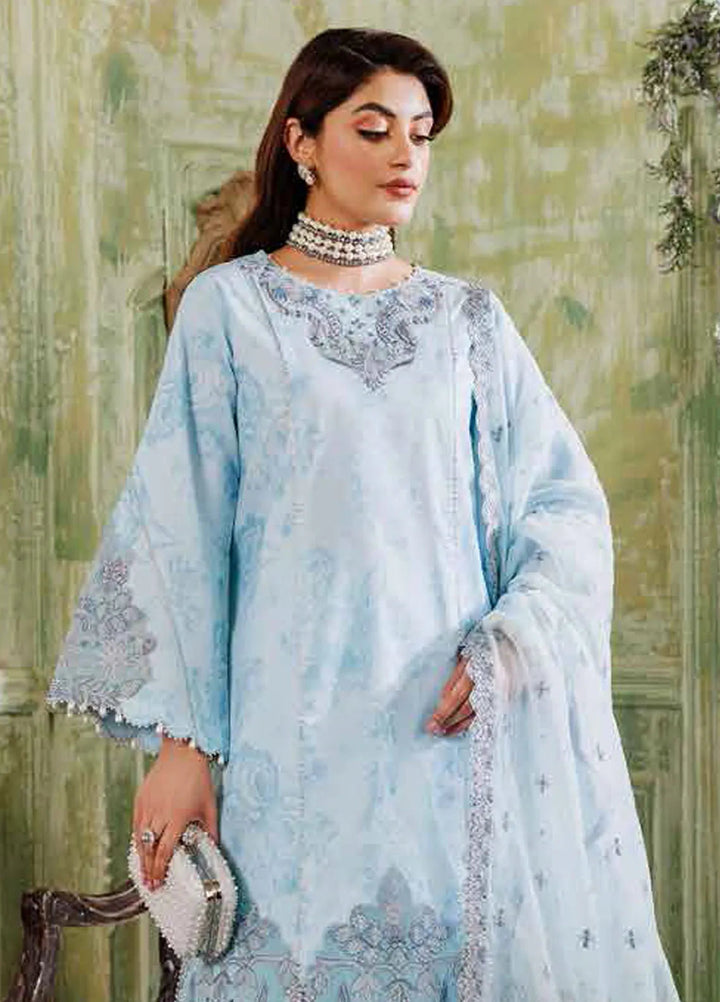 Maahi By Alizeh Fashion Embroidered Lawn Suit Unstitched 3 Piece AFB24M2 D-03 Zara - Summer Collection