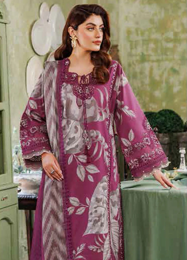 Maahi By Alizeh Fashion Embroidered Lawn Suit Unstitched 3 Piece AFB24M2 D-05 Nehal - Summer Collection