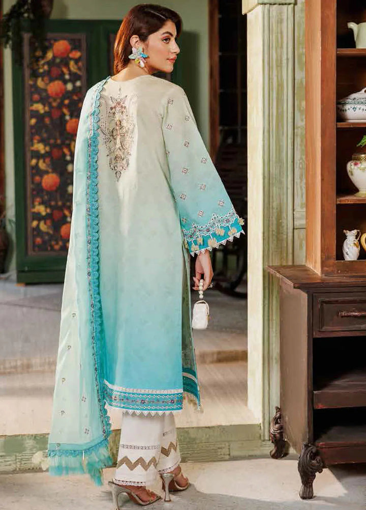 Maahi By Alizeh Fashion Embroidered Lawn Suit Unstitched 3 Piece AFB24M2 D-06 Zari - Summer Collection