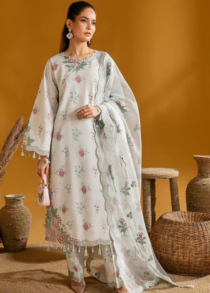 Maahi by Alizeh Fashion Embroidered Lawn Suits Unstitched 3 Piece AFB24M D-01 Ivy - Summer Collection