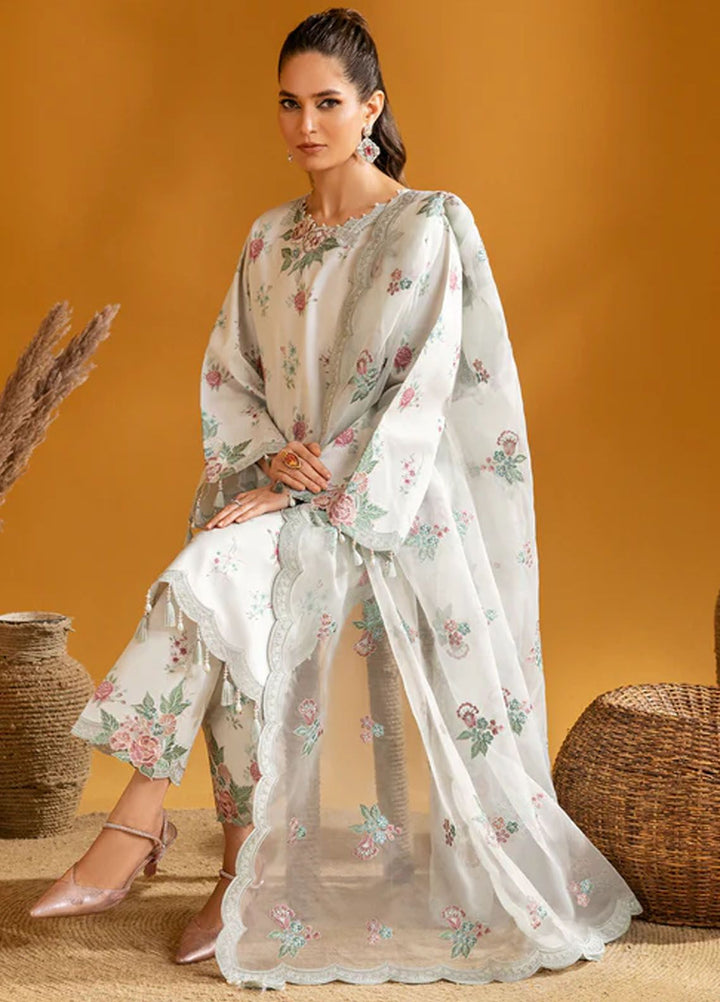 Maahi by Alizeh Fashion Embroidered Lawn Suits Unstitched 3 Piece AFB24M D-01 Ivy - Summer Collection