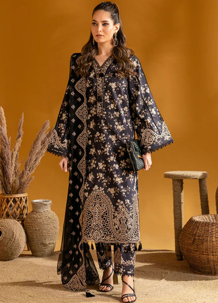 Maahi by Alizeh Fashion Embroidered Lawn Suits Unstitched 3 Piece AFB24M D-02 Tara - Summer Collection