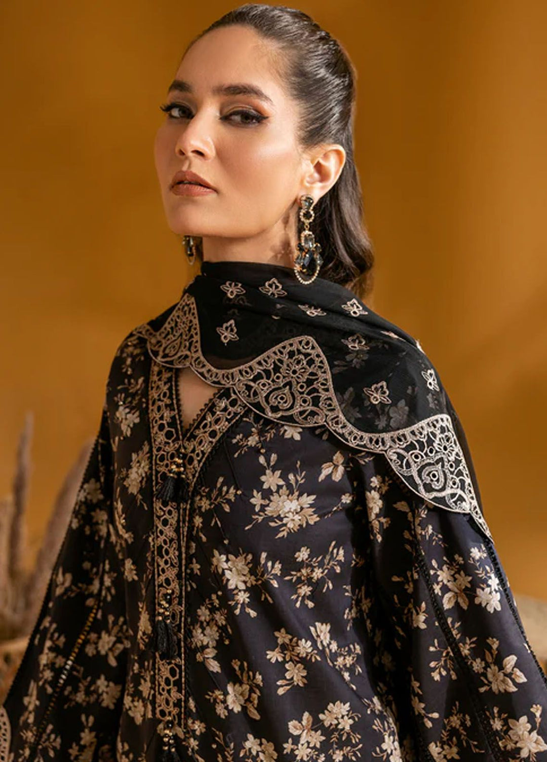 Maahi by Alizeh Fashion Embroidered Lawn Suits Unstitched 3 Piece AFB24M D-02 Tara - Summer Collection