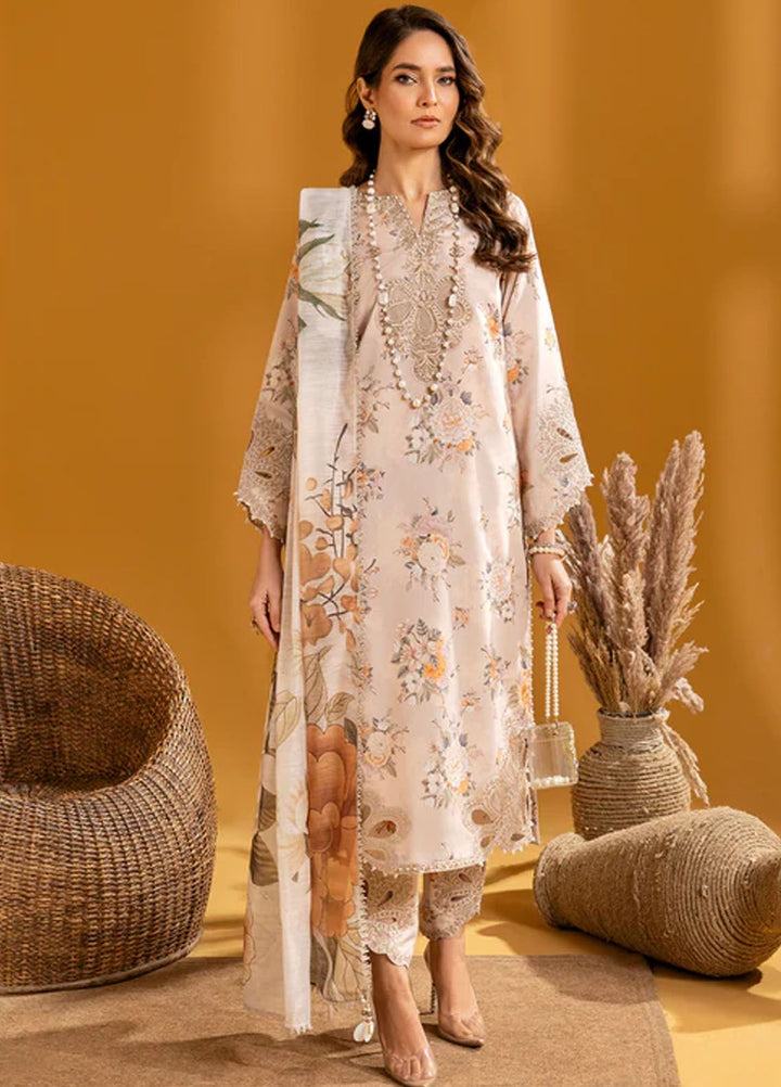 Maahi by Alizeh Fashion Embroidered Lawn Suits Unstitched 3 Piece AFB24M D-03 Hiza - Summer Collection