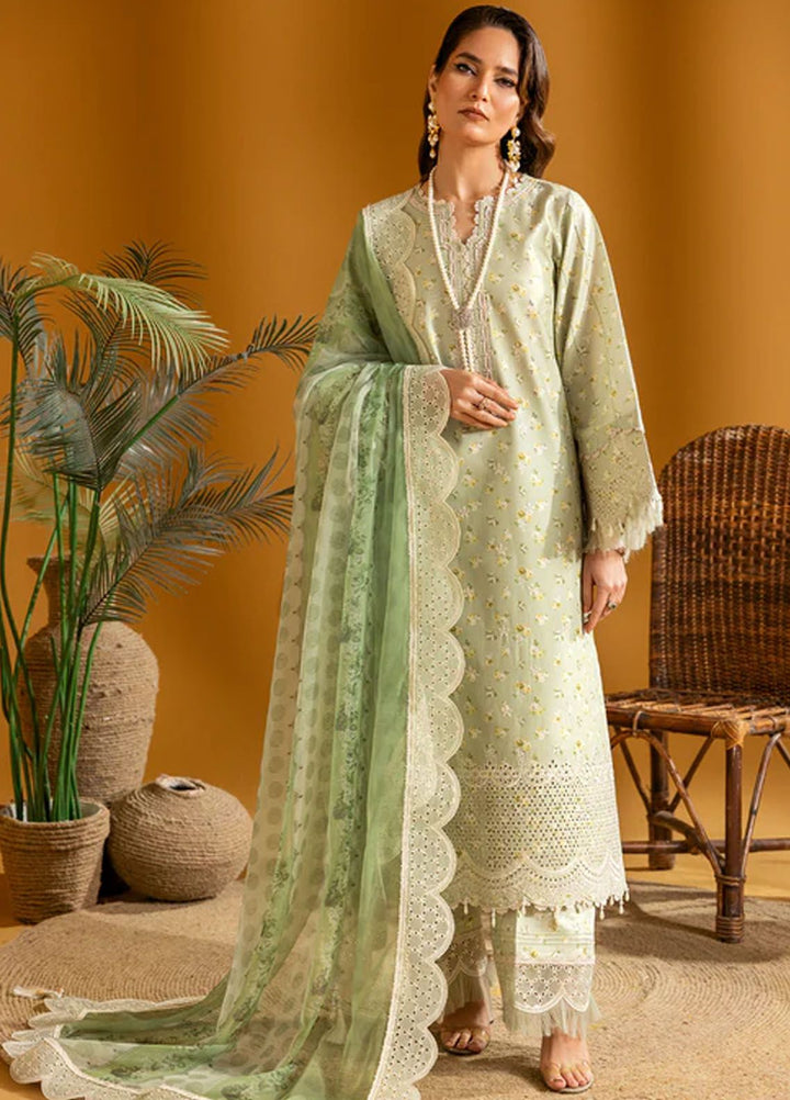 Maahi by Alizeh Fashion Embroidered Lawn Suits Unstitched 3 Piece AFB24M D-04 Ziva - Summer Collection