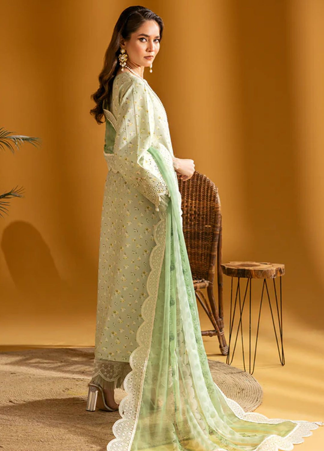 Maahi by Alizeh Fashion Embroidered Lawn Suits Unstitched 3 Piece AFB24M D-04 Ziva - Summer Collection