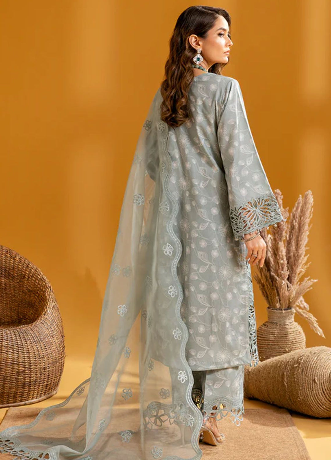 Maahi by Alizeh Fashion Embroidered Lawn Suits Unstitched 3 Piece AFB24M D-07 Nyra - Summer Collection