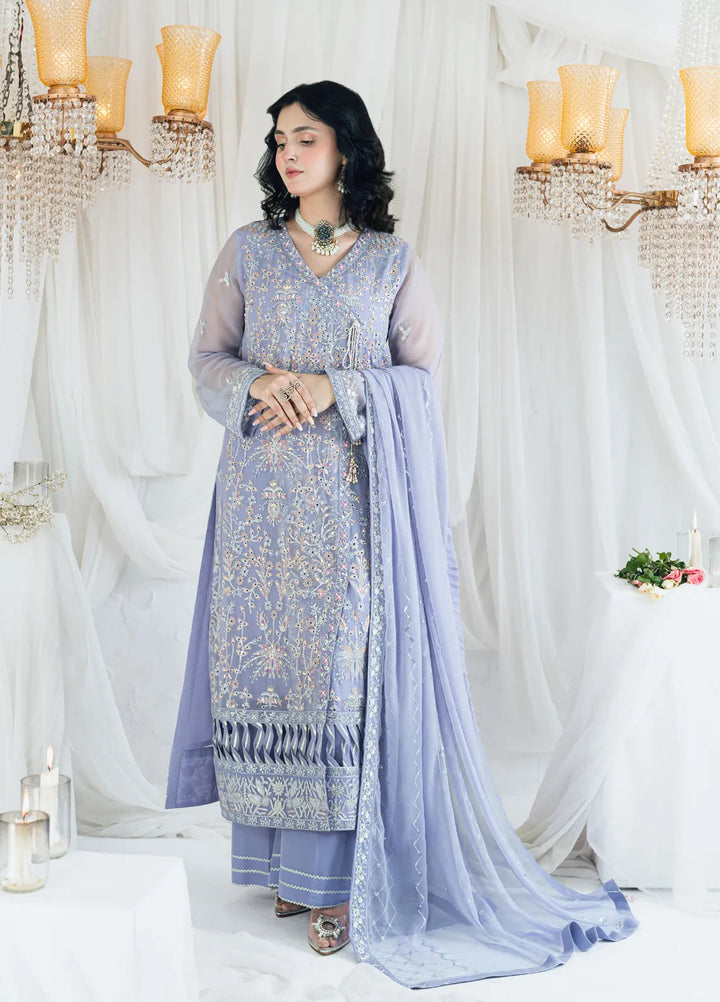 Maahi by Shamooz Embroidered Chiffon Suits Unstitched 3 Piece SHM24M SU-107 Khushboo - Festive Collection