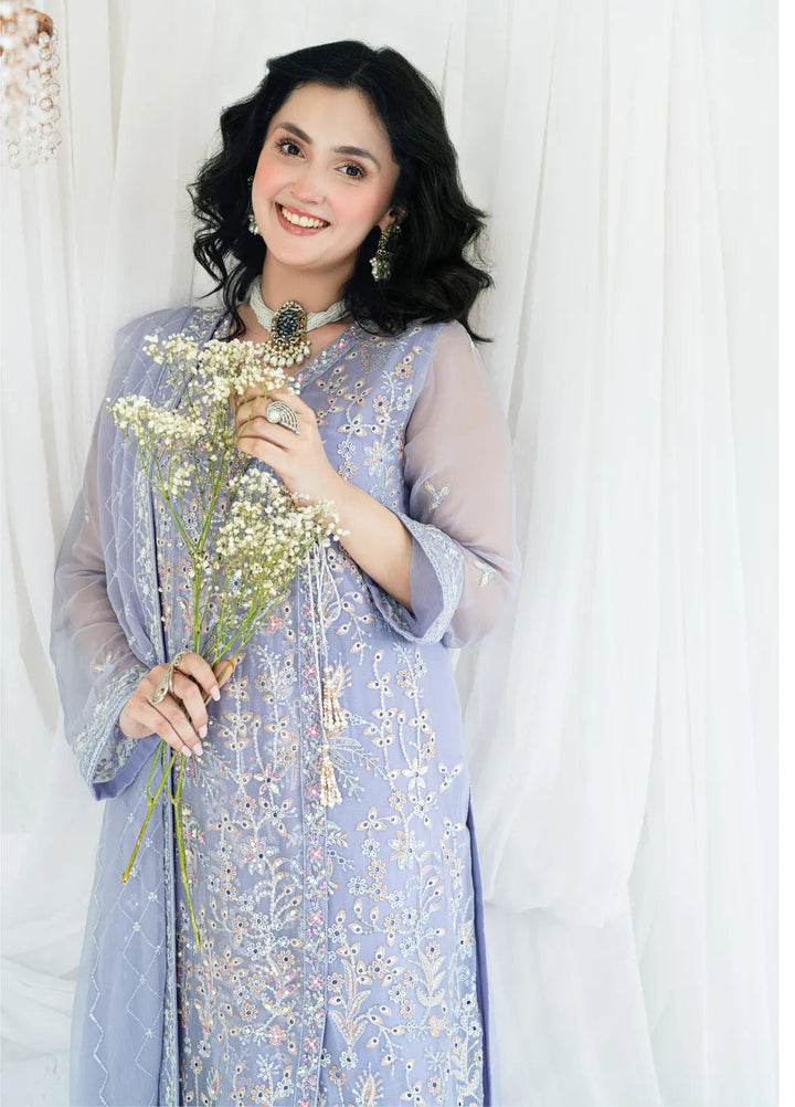 Maahi by Shamooz Embroidered Chiffon Suits Unstitched 3 Piece SHM24M SU-107 Khushboo - Festive Collection