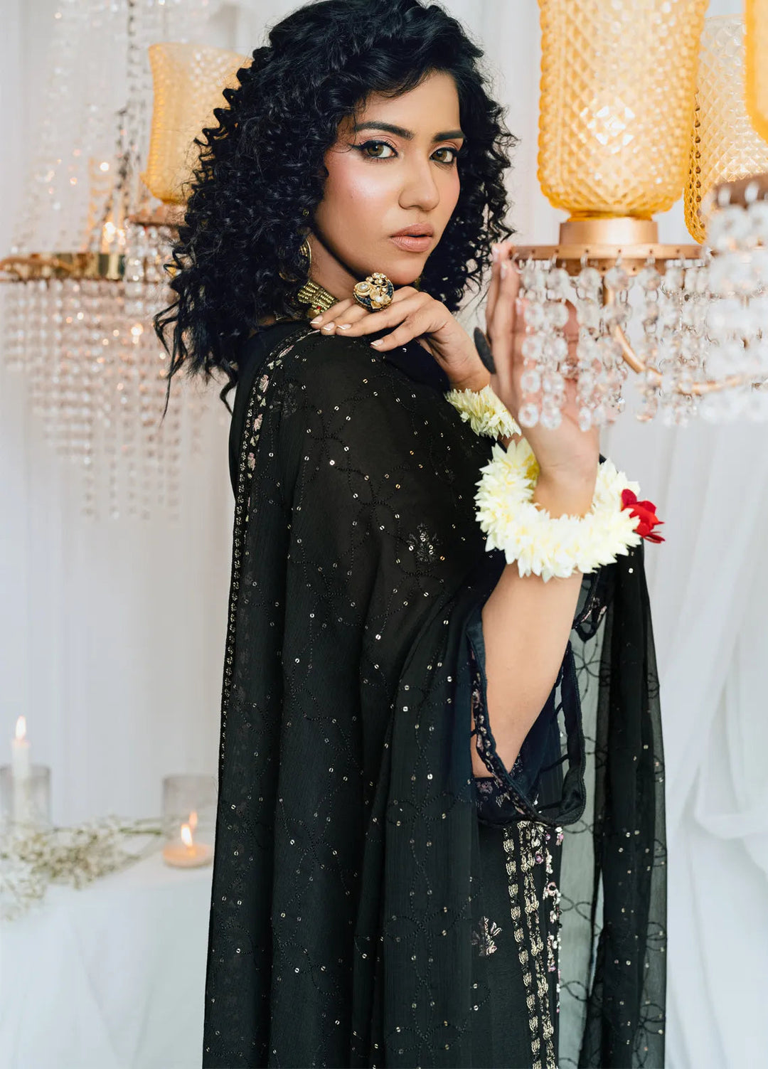 Maahi by Shamooz Embroidered Chiffon Suits Unstitched 3 Piece SHM24M SU-111 Maheer - Festive Collection