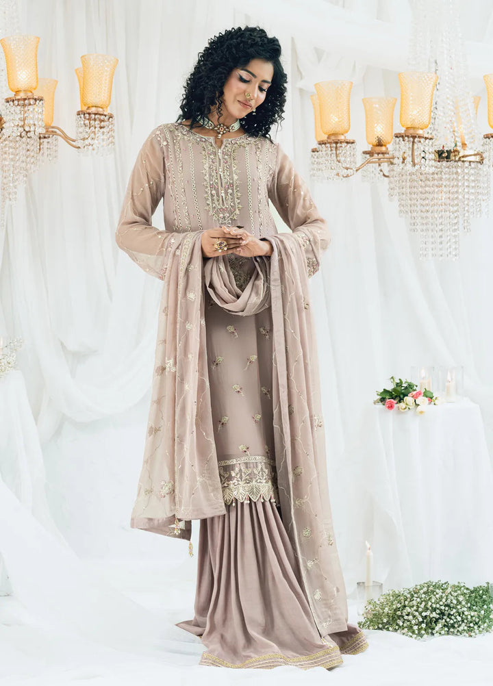 Maahi by Shamooz Embroidered Chiffon Suits Unstitched 3 Piece SHM24M SU-112 Chaanda - Festive Collection