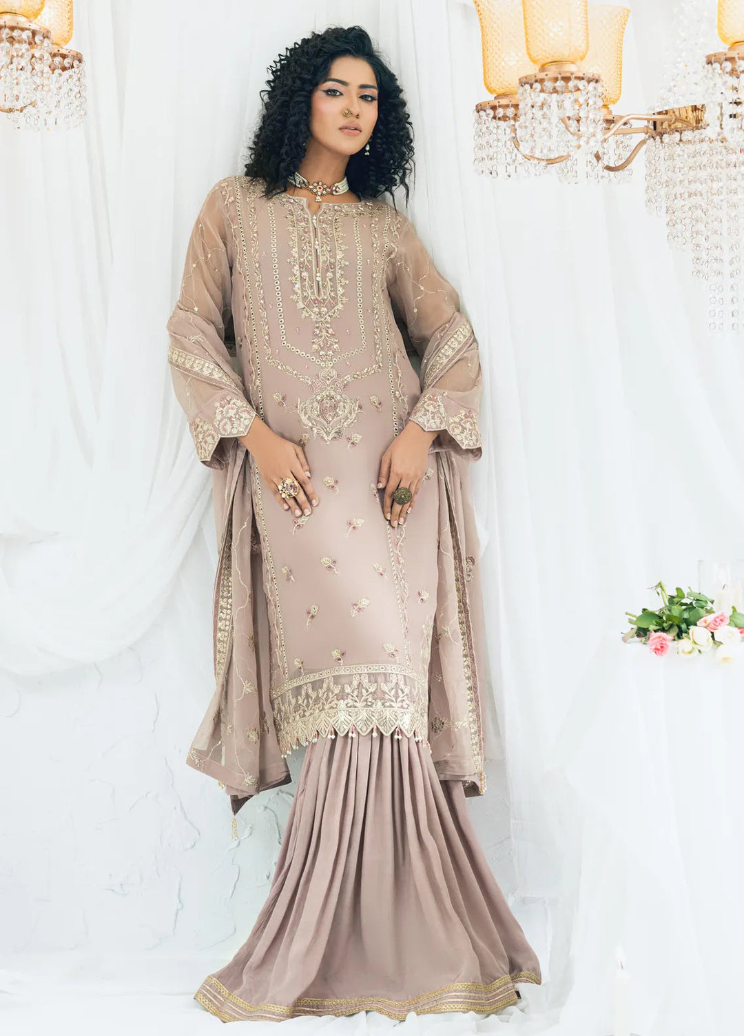 Maahi by Shamooz Embroidered Chiffon Suits Unstitched 3 Piece SHM24M SU-112 Chaanda - Festive Collection