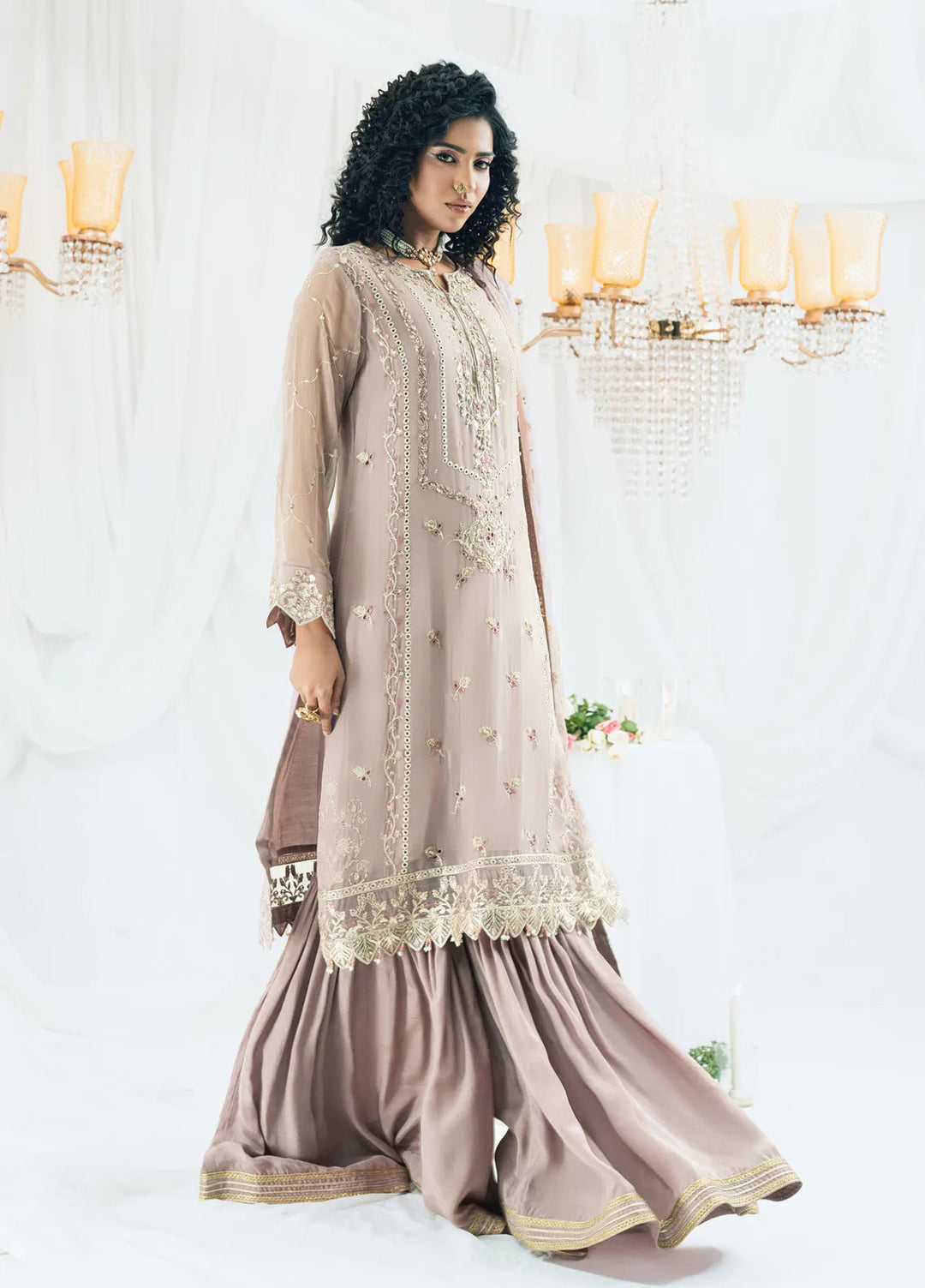 Maahi by Shamooz Embroidered Chiffon Suits Unstitched 3 Piece SHM24M SU-112 Chaanda - Festive Collection