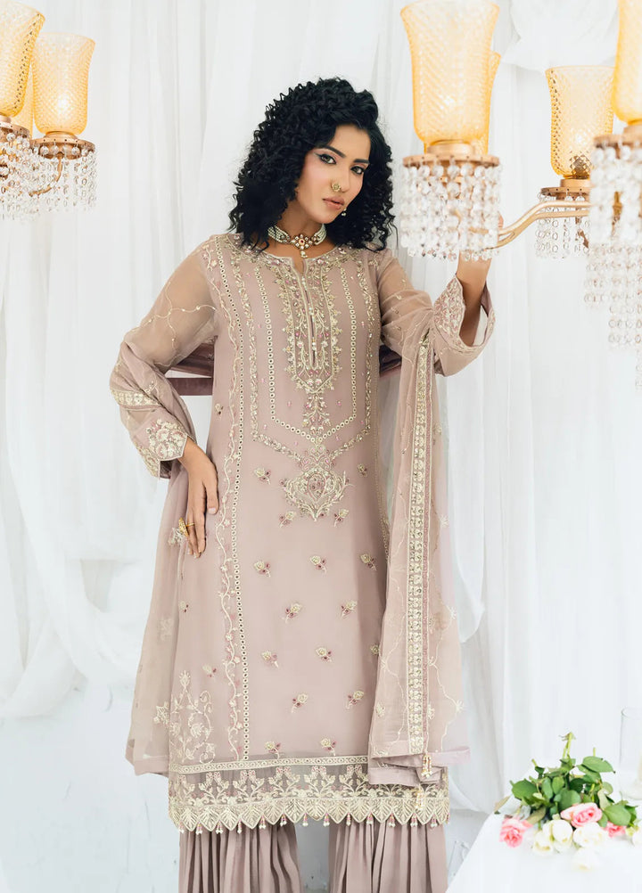 Maahi by Shamooz Embroidered Chiffon Suits Unstitched 3 Piece SHM24M SU-112 Chaanda - Festive Collection