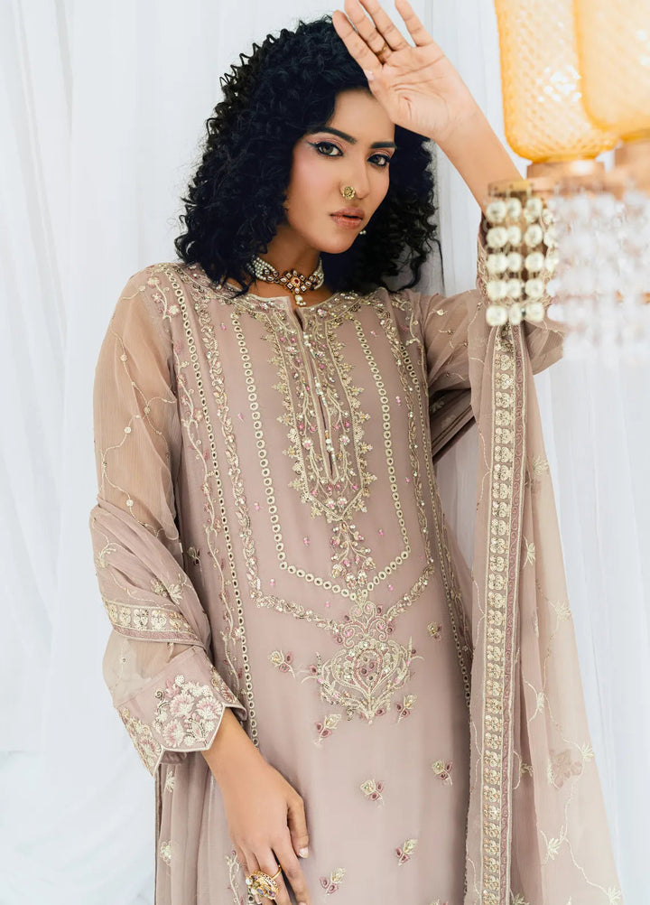 Maahi by Shamooz Embroidered Chiffon Suits Unstitched 3 Piece SHM24M SU-112 Chaanda - Festive Collection