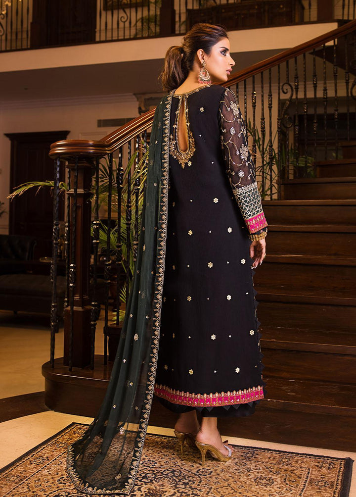 Maahru & Noorie by Asim Jofa Embroidered Chiffon Suits Unstitched 3 Piece AJ23MN AJSM-07 - Festive Collection