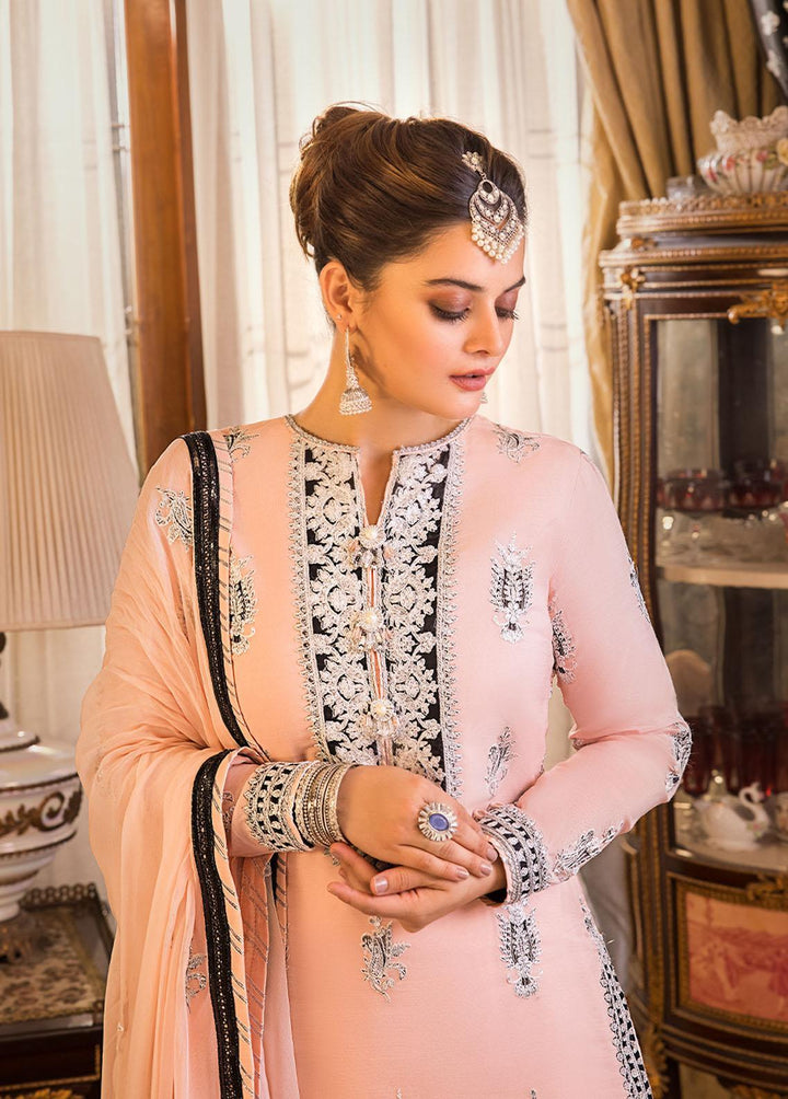 Maahru & Noorie by Asim Jofa Embroidered Cotton Suits Unstitched 3 Piece AJ23MN AJSM-10 - Festive Collection