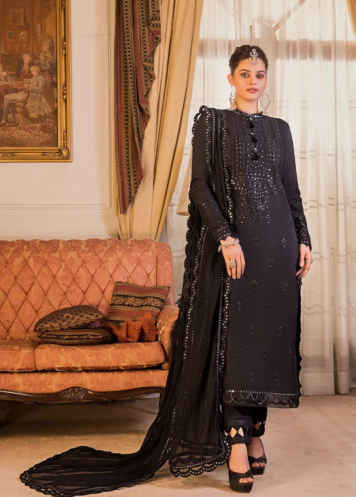 Maahru & Noorie by Asim Jofa Embroidered Cotton Suits Unstitched 3 Piece AJ23MN AJSM-22 - Festive Collection