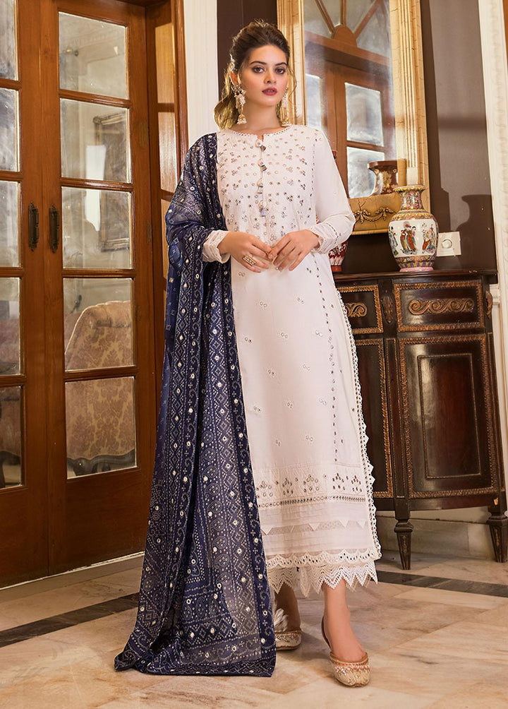 Maahru & Noorie by Asim Jofa Embroidered Cotton Suits Unstitched 3 Piece AJ23MN AJSM-24 - Festive Collection