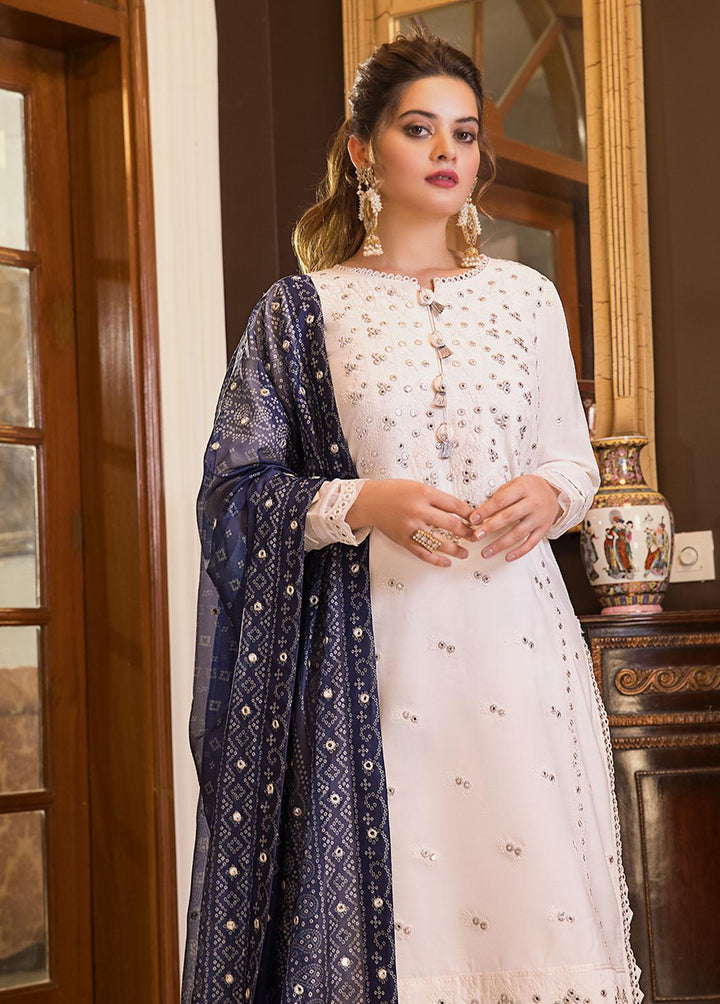 Maahru & Noorie by Asim Jofa Embroidered Cotton Suits Unstitched 3 Piece AJ23MN AJSM-24 - Festive Collection