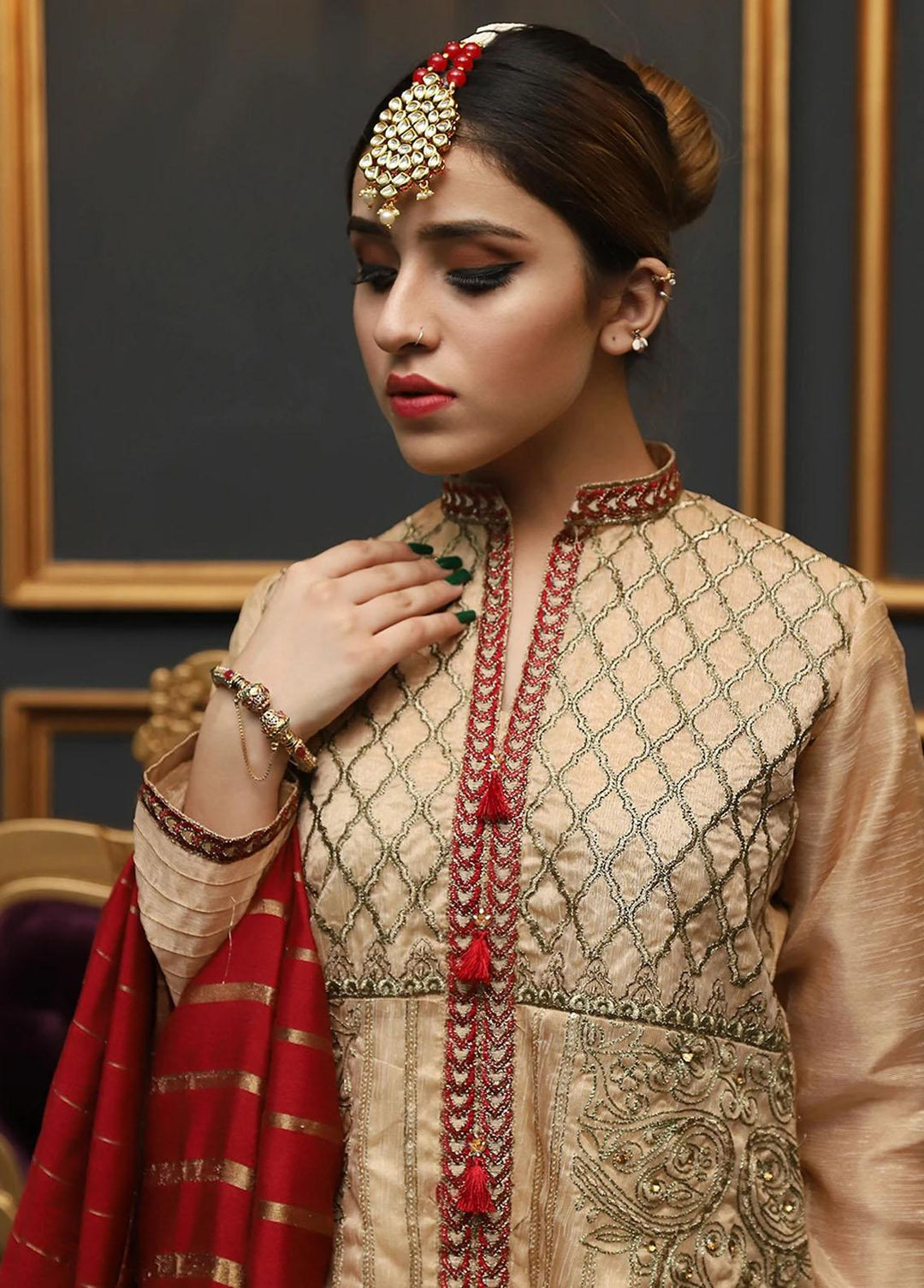 Madame Pret Embroidered Cotton 3 Piece MDM21P 2287