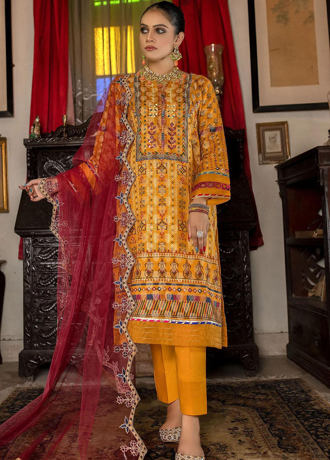 Madame Pret  Cotton 3 Piece Dress MDM22LP 2516