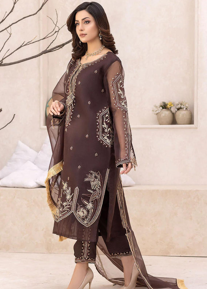 Madame Luxury Pret  Organza 3 Piece Suit 4004