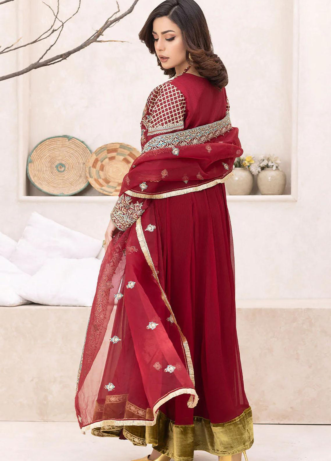 Madame Luxury Pret  Chiffon 3 Piece Suit 2567